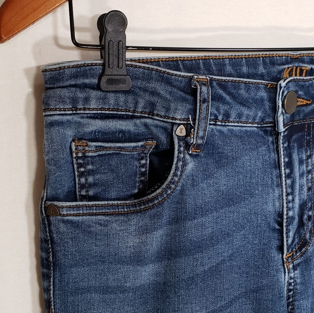 Kut From the Kloth Crop Straight Leg Mid Rise Jeans Women's 6 - Picture 4 of 11